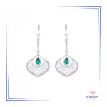 گوشواره زمرد 07383