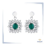 گوشواره زمرد 08613