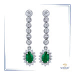 گوشواره زمرد 09690