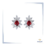 گوشواره سنگ رنگی 13509