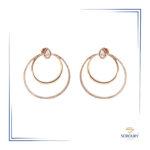 گوشواره حلقه ای با اشک 13622