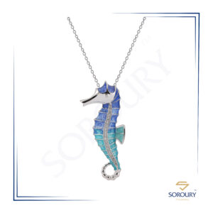 گردنبند-اسب-آبی-جواهر