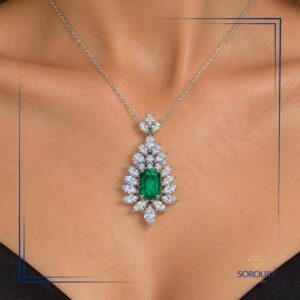 گردنبند مارکیز زمرد کلمبیا
